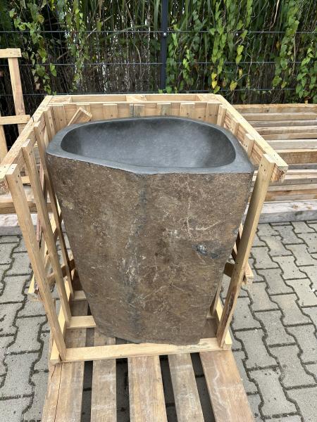 Naturstein Waschtischsäule Säulenwaschbecken Findling
